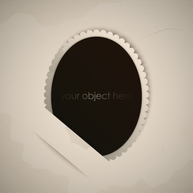 Vintage oval fotoğraf