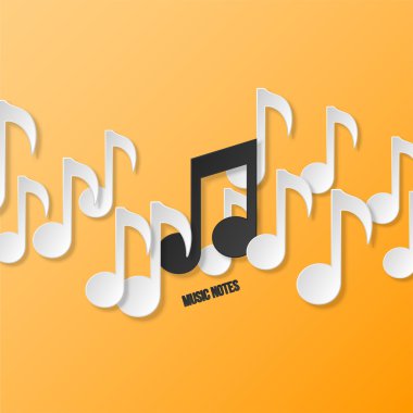 Kağıt müzik notlar