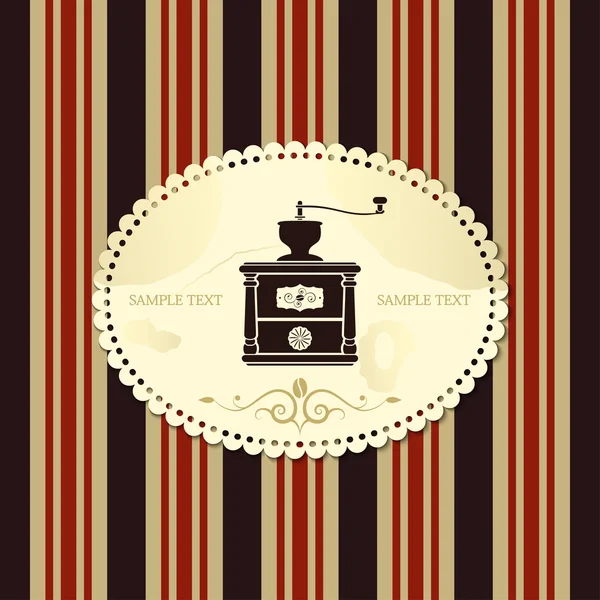 Menú de café vintage — Archivo Imágenes Vectoriales
