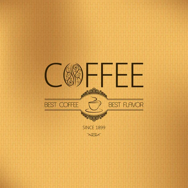 Fondo vintage de café — Vector de stock