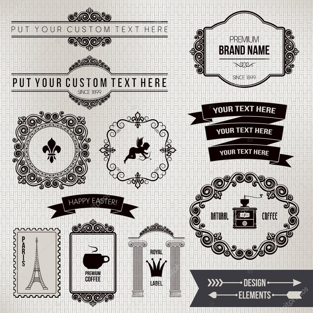 Calligraphic elements