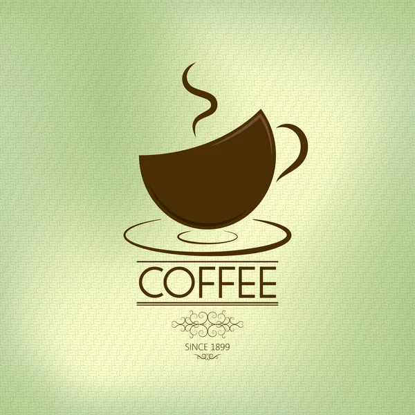 Coffee background (olive theme) — Stock Vector