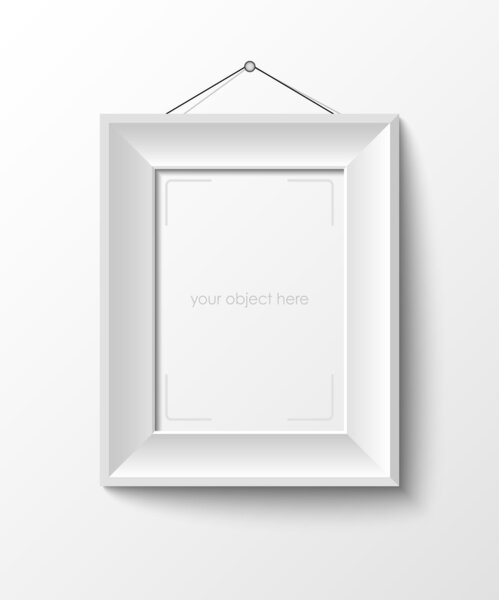 White frame for your photo or picture