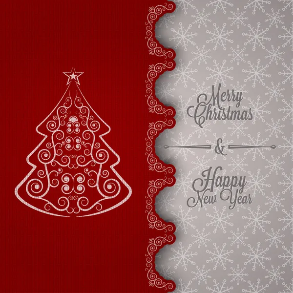 假日-帧快乐圣诞和新的一年 — 图库矢量图片