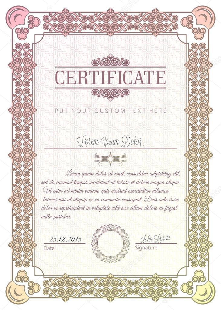 Certificate frame charter diploma