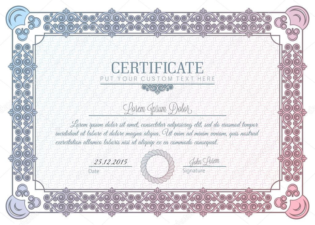 Certificate frame charter diploma