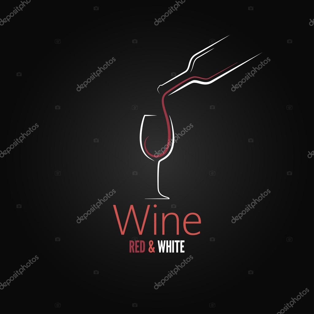 Wine glass concept menu design