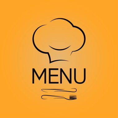 Menü Şef tasarım arka plan