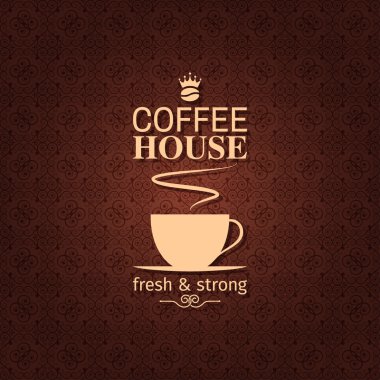Kahve Kupası vintage design arka plan