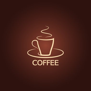 Kahve Kupası vintage design arka plan