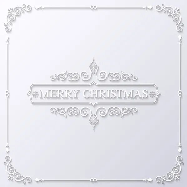 Christmas happy new year winter holiday paper background — Stock Vector