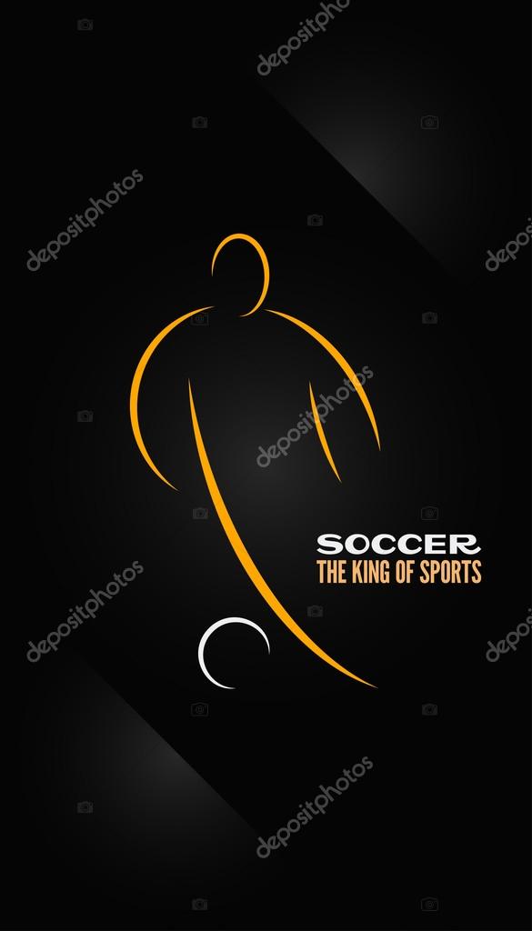 Soccer emblem symbol design background 8 eps