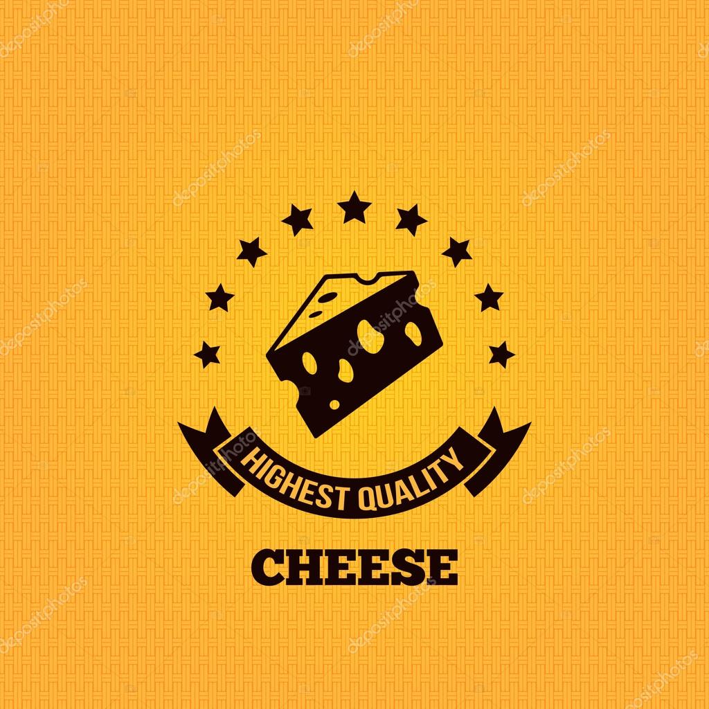 Cheese vintage label design background 10 eps