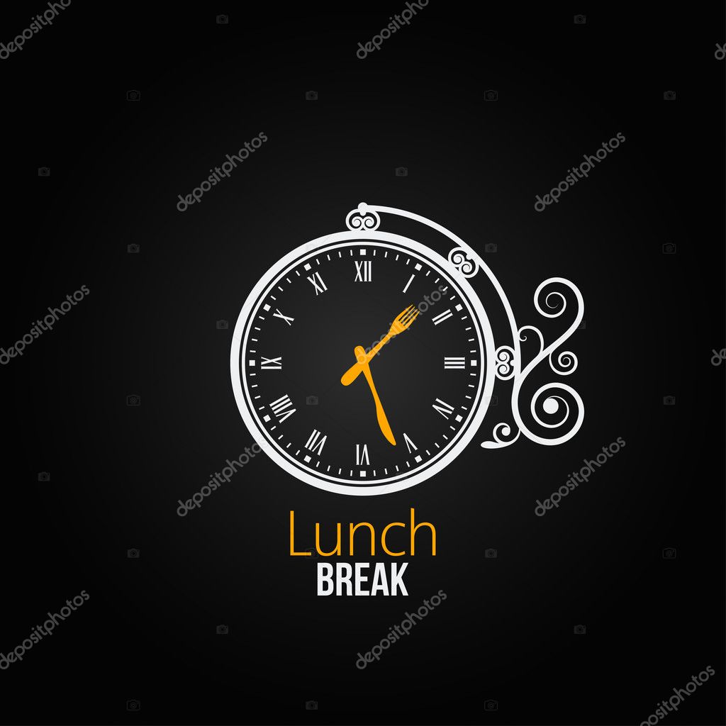 Lunch clock concept design background