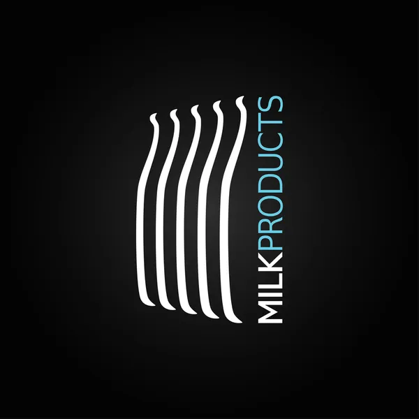 Milk bottle glass design background — Stock Vector