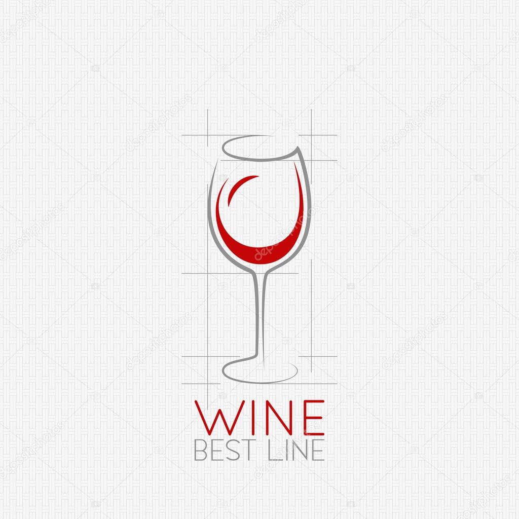 Wine glass design background