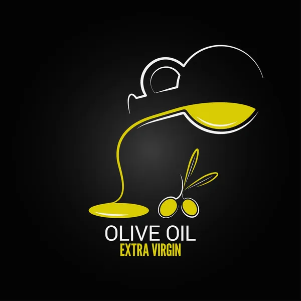 Huile d'olive design menu fond — Image vectorielle