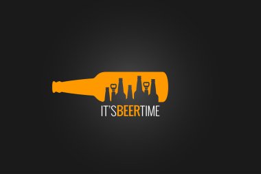 beer bottle concept design background