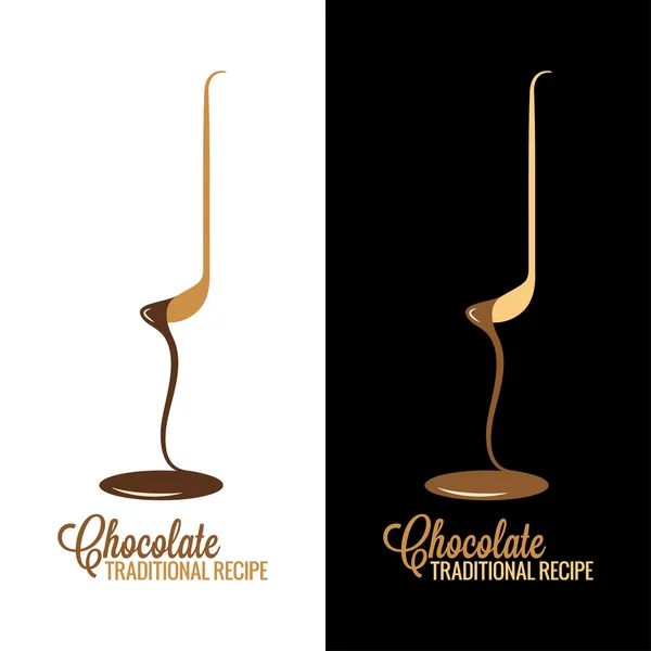Chocolate envoltura diseño menú fondo — Vector de stock