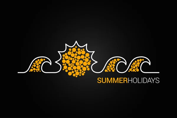 Summer design background — Stock Vector