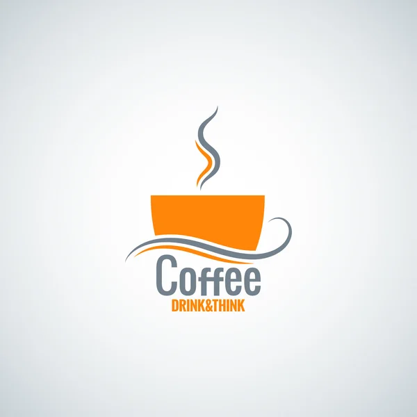 Koffie beker menuachtergrond — Stockvector