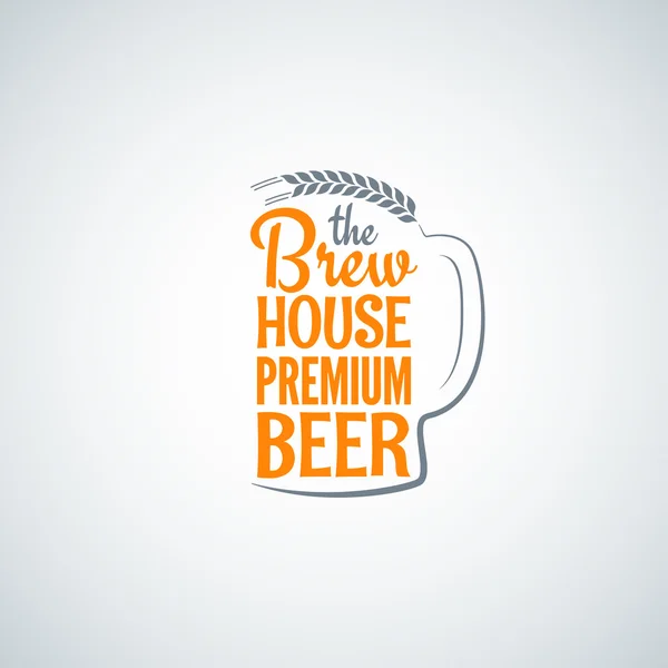 Bouteille de bière verre fond — Image vectorielle