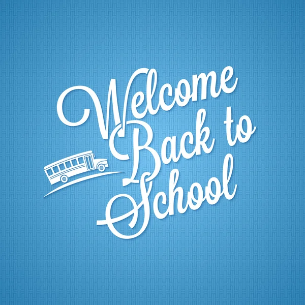 Back to school vintage lettering background — Stock Vector