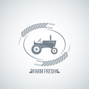 çiftlik taze traktör tasarım arka plan