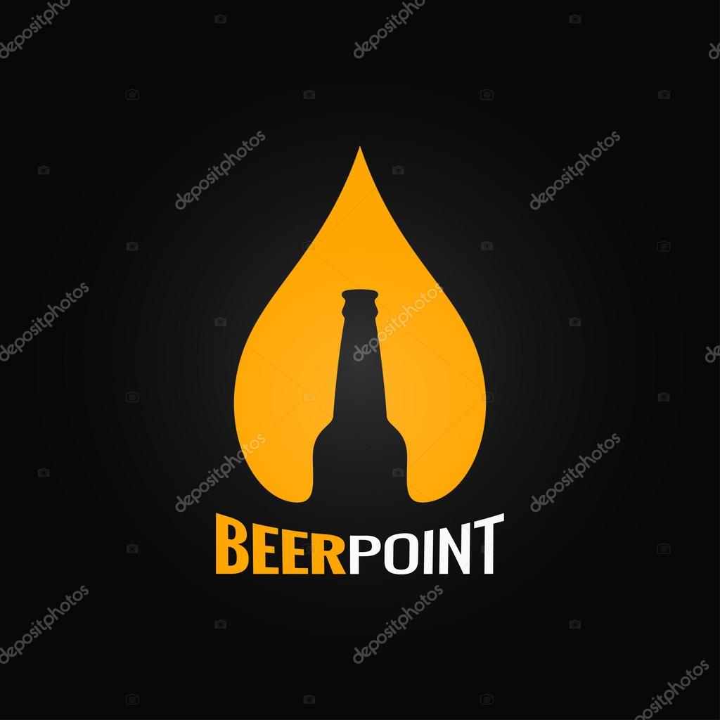 Beer glass bottle drop design background Stock Vector Image by