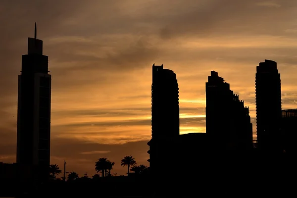 Sunset at Dubai — Stock Photo, Image