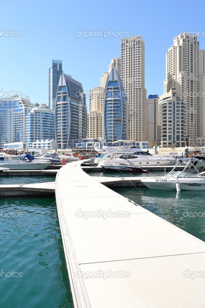 Panoramic view of Dubai city