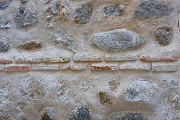 Mur Pierre Naturelle Extérieur Dans Ancienne Ville Tolède Espagne Contexte — Photo