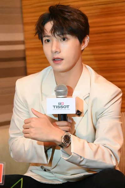 Actor Chino Huang Shengchi Asiste Lanzamiento Del Nuevo Producto Tissot — Foto de Stock