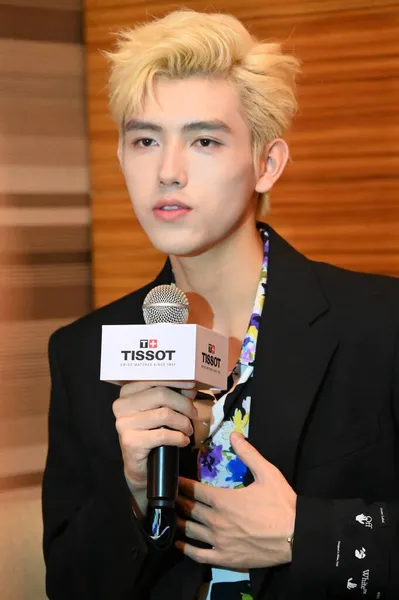 Chinese Actor Authur Chen Attends Tissot New Product Launch Shanghai Stock Photo