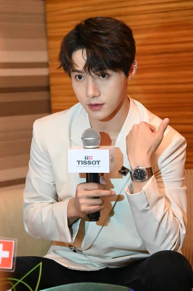 Chinese Actor Huang Shengchi Attends Tissot New Product Launch Shanghai Stock Image