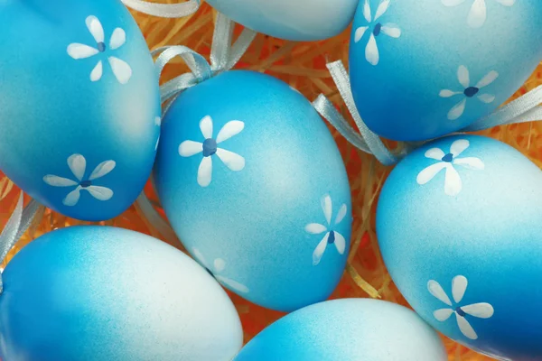 Uova di Pasqua blu — Foto Stock