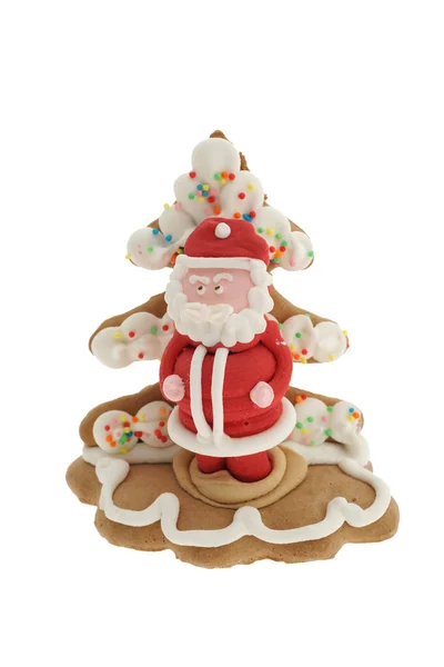 サンタのジンジャーブレッドのクッキー — ストック写真