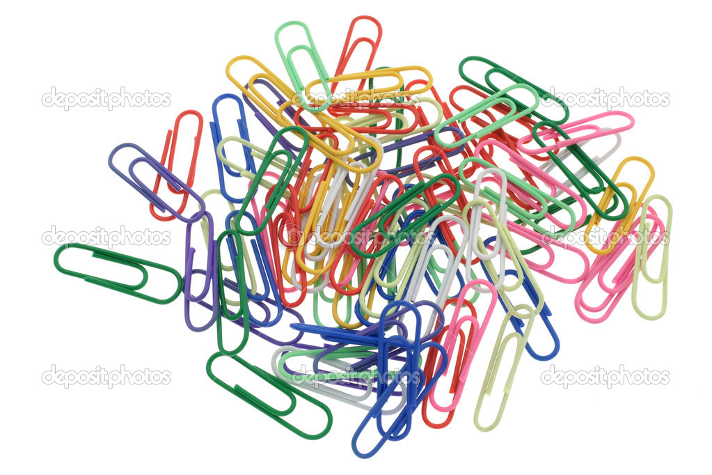 Colorful paper clips