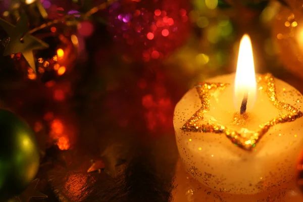 Bougies de Noël Images De Stock Libres De Droits