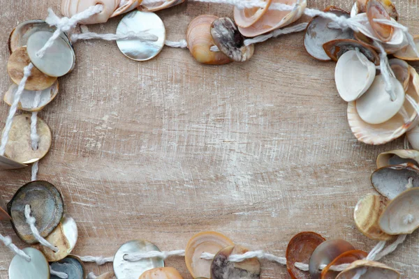 Shell Necklace Jewelry with copy space — Stock Photo, Image