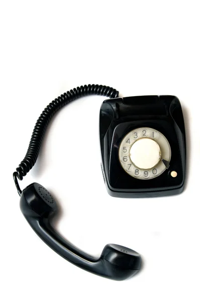 Старий телефон з поворотним циферблатом — стокове фото