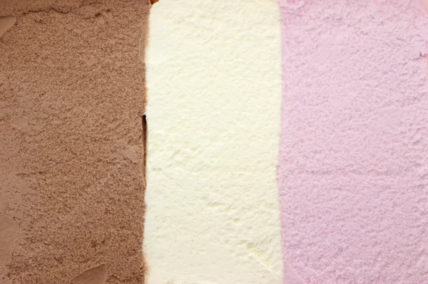 Chocolate de vainilla y helado de fresa fondo — Foto de Stock