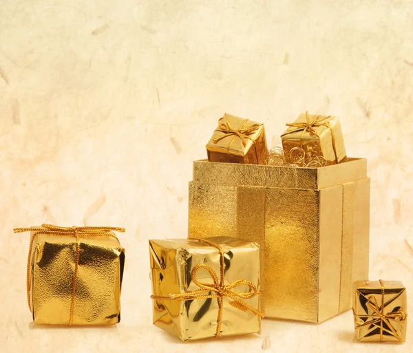 Shiny Holiday Gifts — Stock Photo, Image