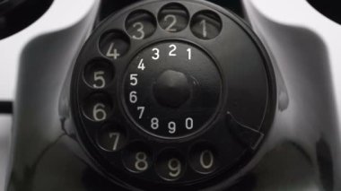 eski vintage siyah retro telefon sesli