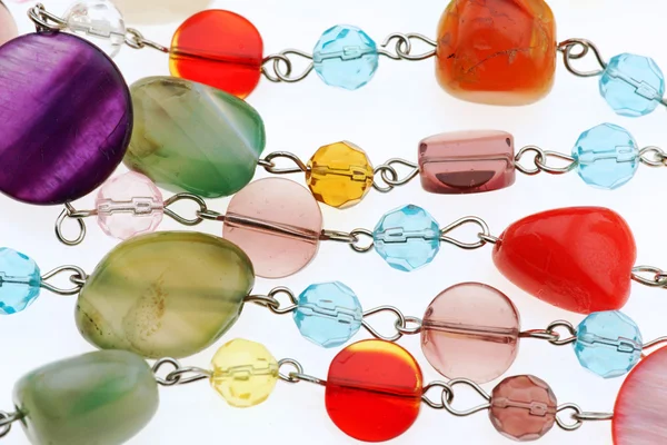 Цветные бусы ожерелье — стоковое фото