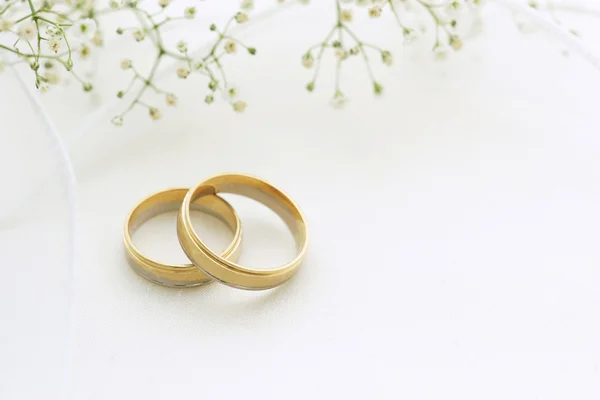 Svatební prsteny Stock Snímky