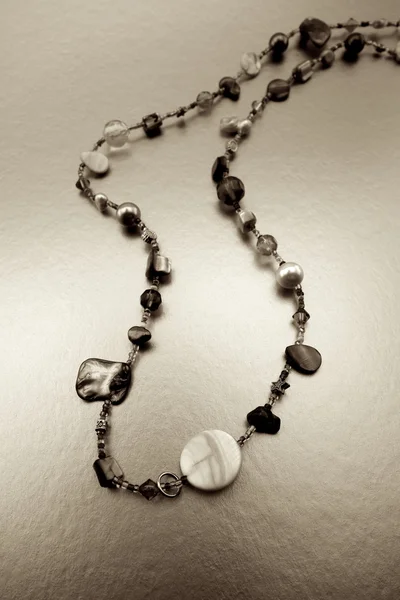 Necklace with mixed beads — Stock Photo, Image