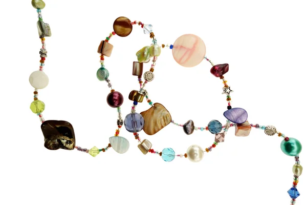 Necklace with mixed beads — Stock Photo, Image
