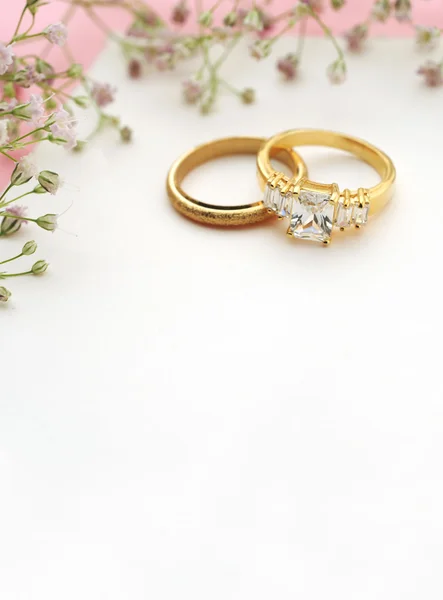 Staré zlaté prsteny Royalty Free Stock Fotografie