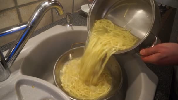 Fresh pasta — Stock Video